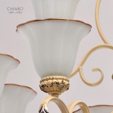 Люстра подвесная CHIARO 254019312 Версаче 12x60W E27
